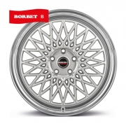 Borbet B silver rim polished