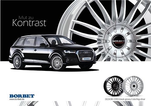 Элегантный и Жёсткий: BORBET CW3  соответствует новым Audi Q7.