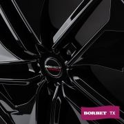Borbet TX black rim polished glossy