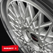 Borbet B silver rim polished