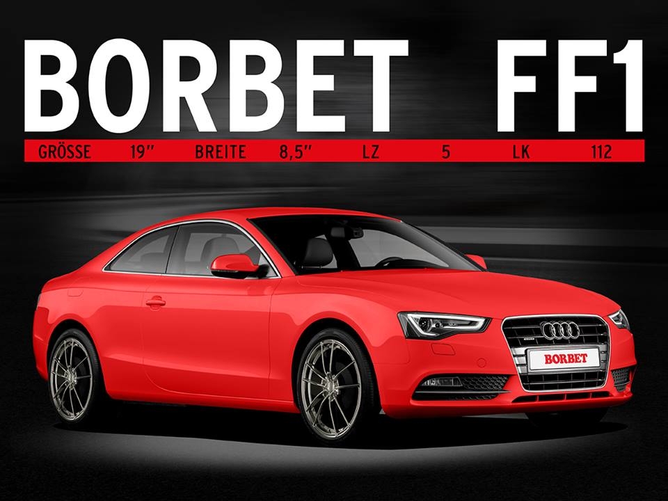 BORBET FF1 НА AUDI S5: ВПЕЧАТЛЯЮЩИЙ ДИНАМИЗМ