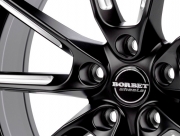 Borbet LX black matt spoke rim polished