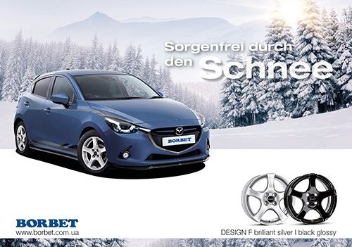 BORBET F ДЛЯ НОВОЙ MAZDA 2