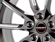 Borbet LX graphite spoke rim polished