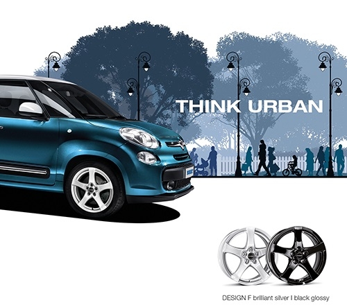 BORBET F НА FIAT 500 L - КЛАССИЧЕСКИЙ ДИЗАЙН ДЛЯ ЖИЗНИ В ДВИЖЕНИИ.