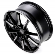 Borbet LX black matt spoke rim polished