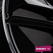 Borbet TX black rim polished glossy